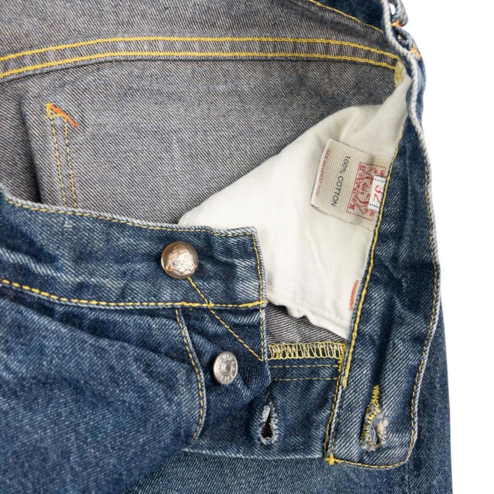 Evisu Vintage Evisu Double Wheat Gull Embroidered Denim Jeans W30 Size US 30 / EU 46 - 6 Thumbnail