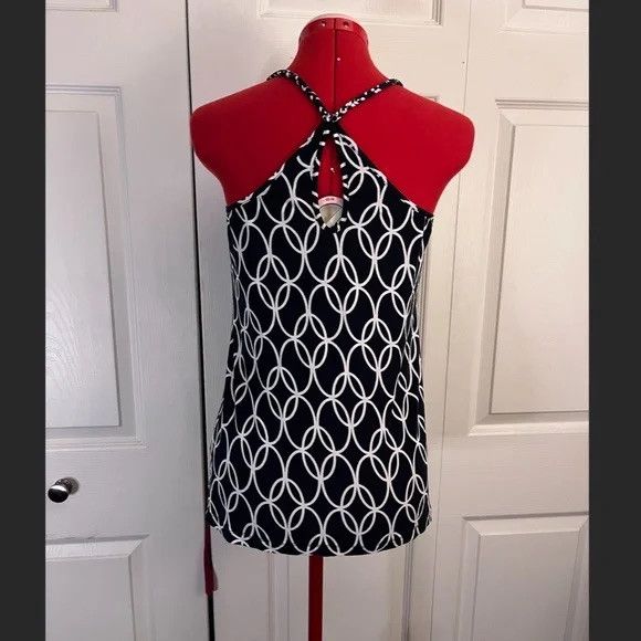 Other Tart Black & White Circle Print Tank Top L Size L / US 10 / IT 46 - 2 Thumbnail