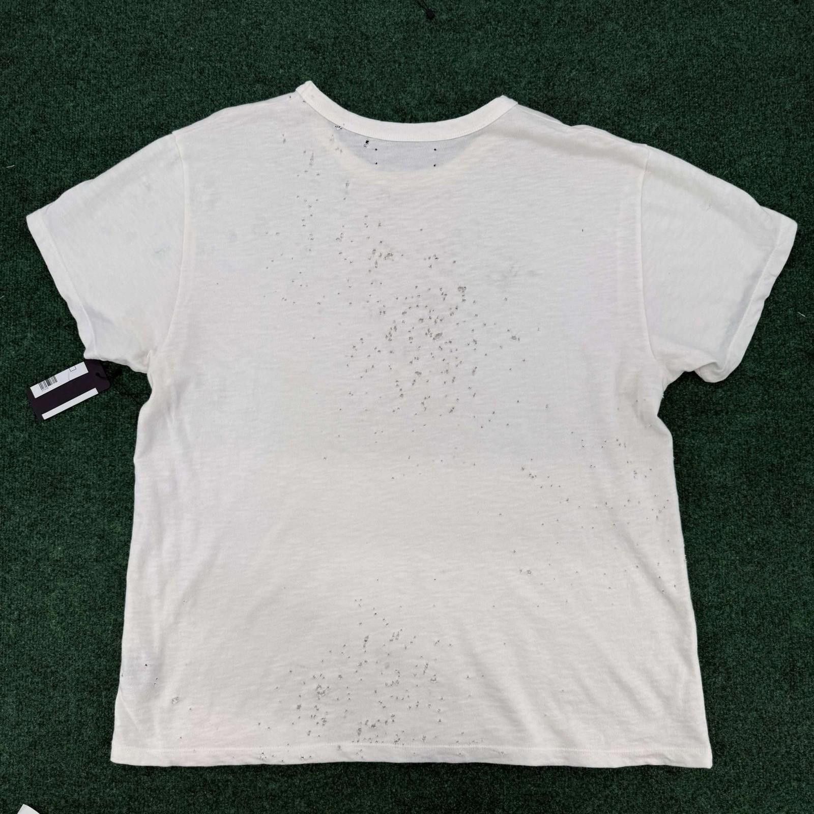 Amiri Amiri Shotgun White Tee XL Used Size US XL / EU 56 / 4 - 7 Thumbnail