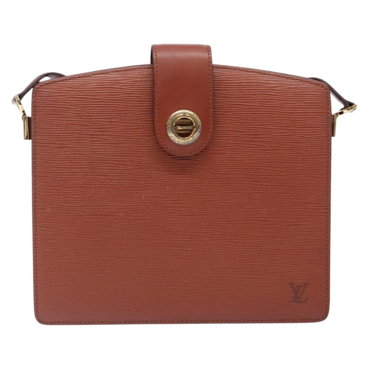 Louis Vuitton LOUIS VUITTON Epi Capuchin Shoulder Bag Brown M52343 Size ONE SIZE - 2 Thumbnail