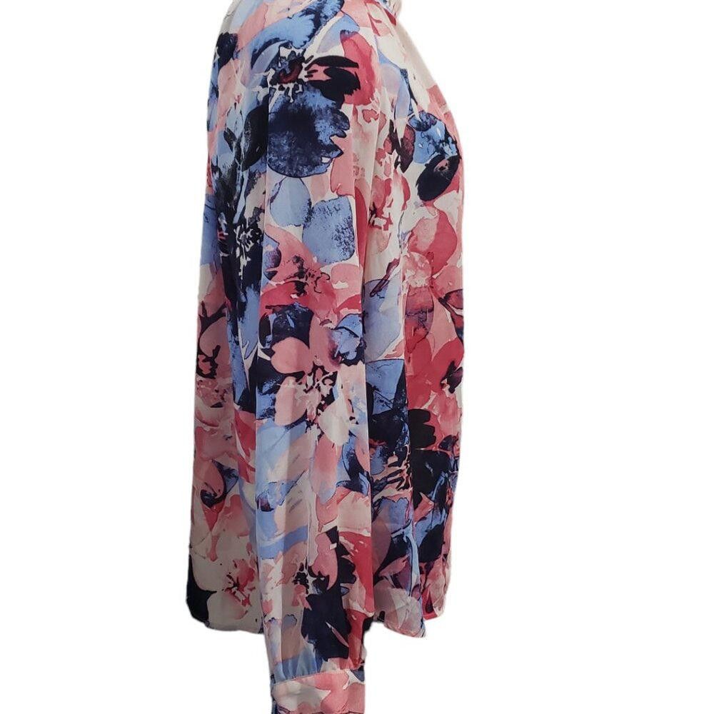 Jones New York CT1753 Jones New York Long Sleeve Flora Top M Size M / US 6-8 / IT 42-44 - 3 Thumbnail