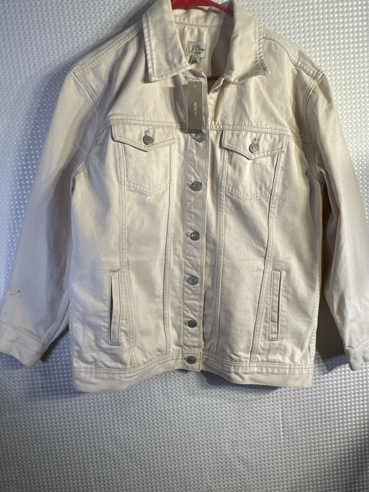 J.Crew J.Crew Classic jean jacket Light Cream Size S / US 4 / IT 40 - 3 Thumbnail