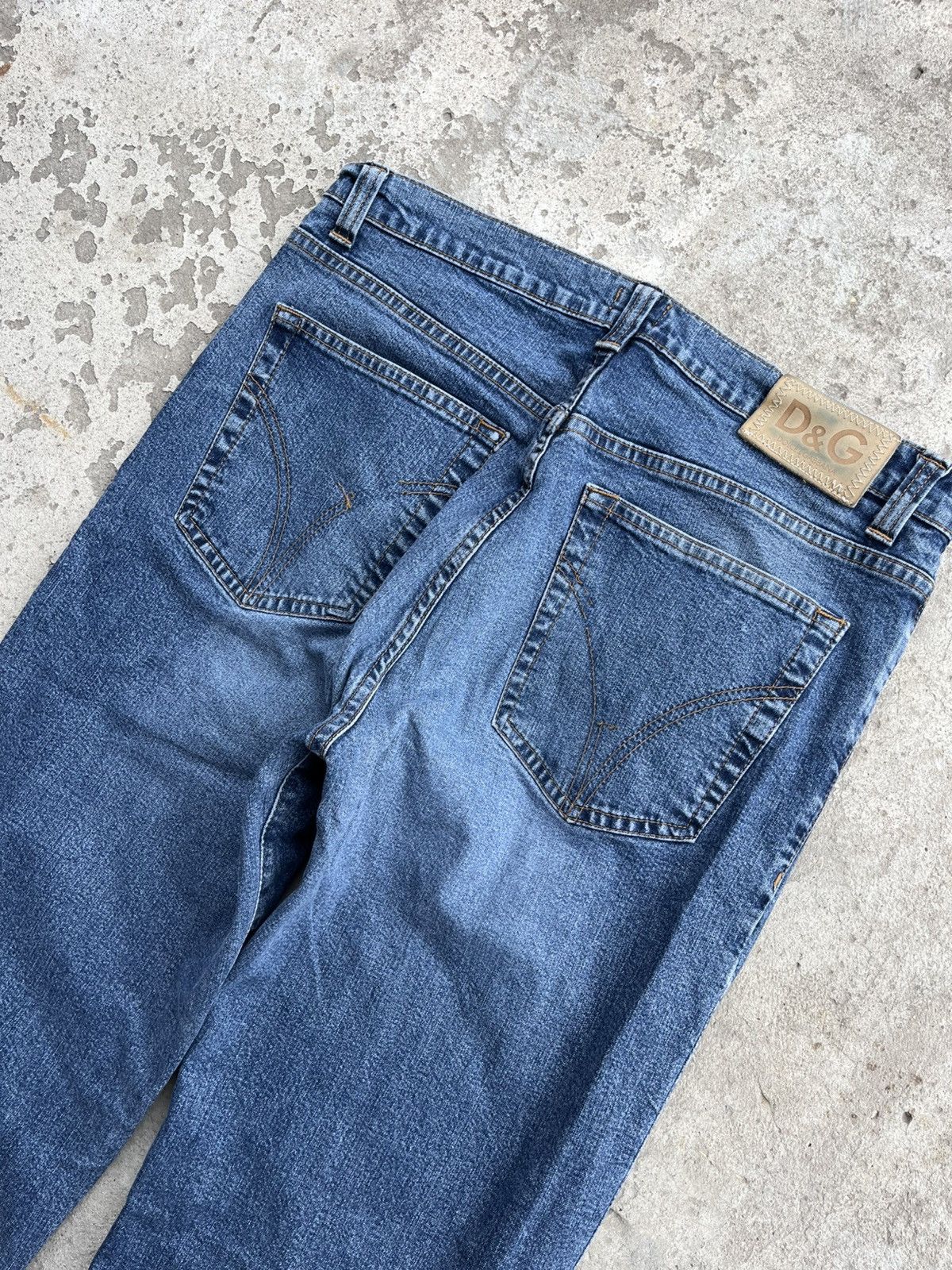 Dolce & Gabbana × Japanese Brand D&G Vintage Dolce & Gabbana Distressed Denim Straight Jeans Size US 32 / EU 48 - 3 Thumbnail