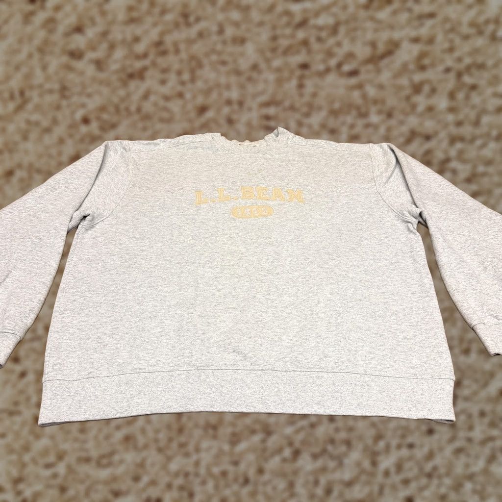 Vintage L.L. Bean Sweatshirt Mens XL Gray 1912 Embroidered Crewneck Pullover Fleece Size US XL / EU 56 / 4 - 1 Thumbnail