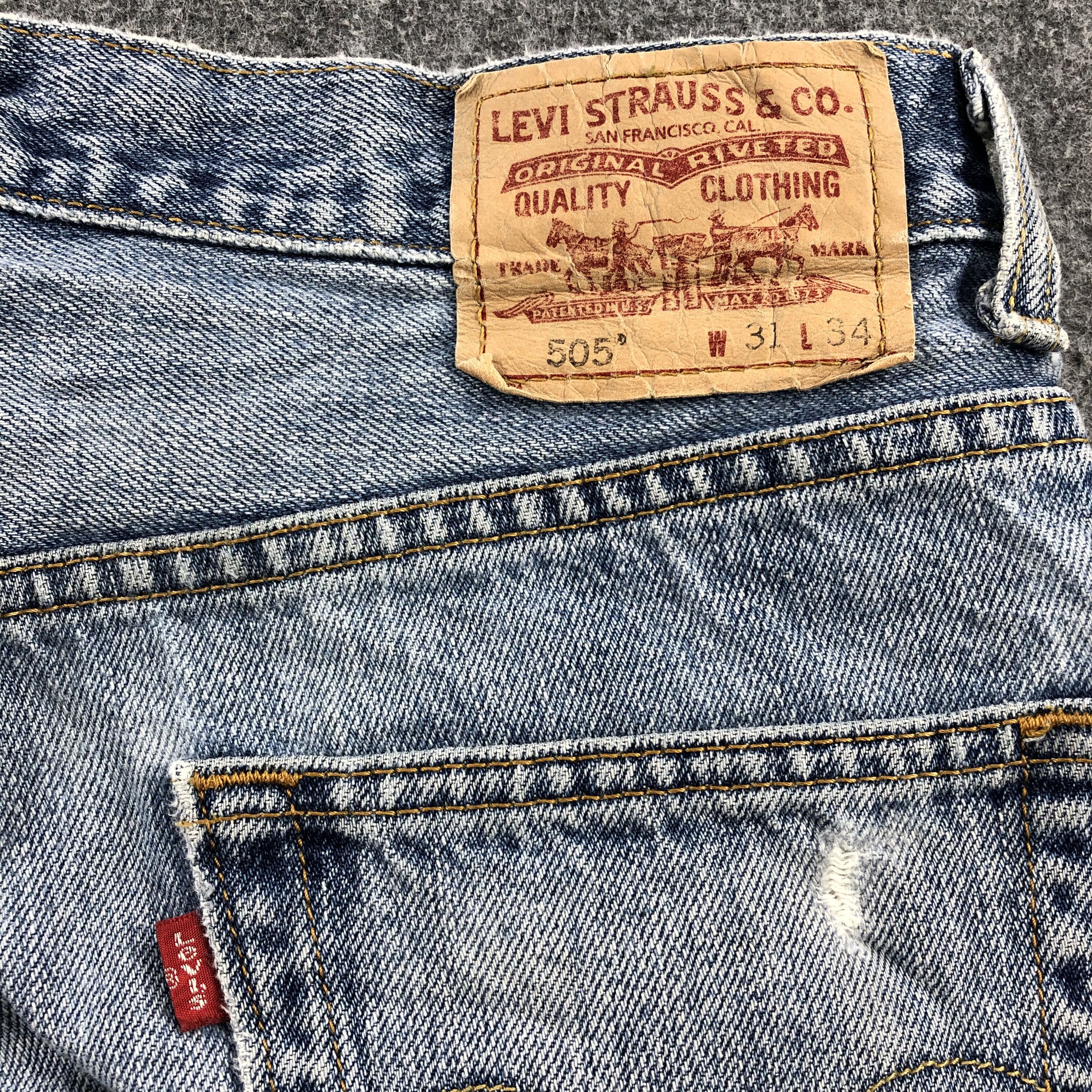 Levi's Vintage Light Wash Levis 505 Jeans-JM1123 Size US 31 - 5 Thumbnail