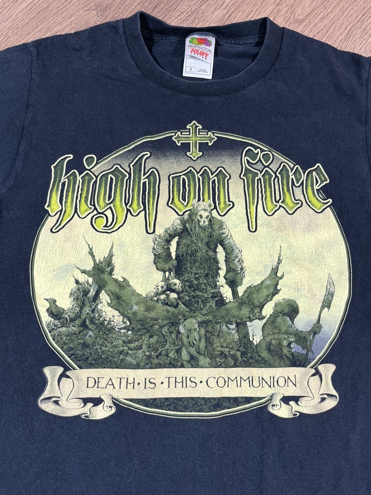 Band Tees Vintage High On Fire Death Is This Communion T Shirt Size US S / EU 44-46 / 1 - 2 Thumbnail