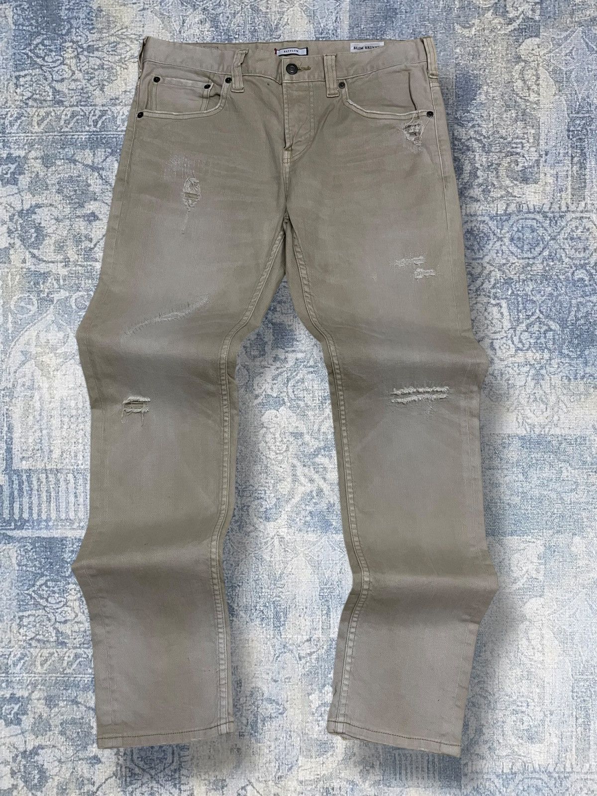 Japanese Brand Vintage Japan Designer Bayflow Slim Skinny Distressed Denim Size US 32 / EU 48 - 1 Thumbnail