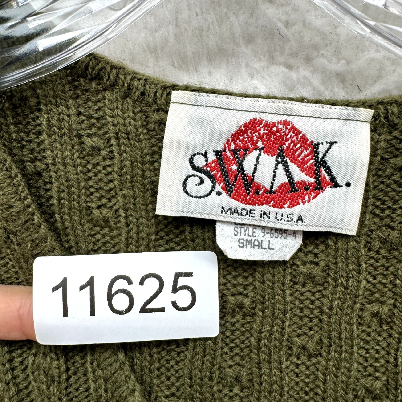 Vintage VINTAGE 90s Y2K Sweater Vest Top Shirt Grunge Green S Women's SS/M (S) Size S / US 4 / IT 40 - 8 Thumbnail