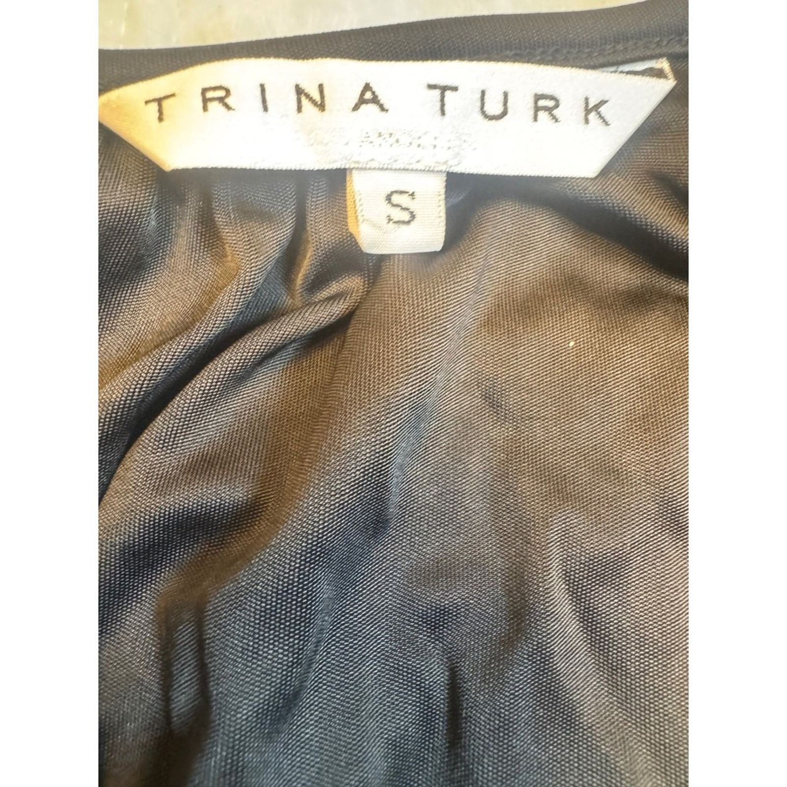 Trina Turk Trina Turk Black Sleeveless Cowl Neck Top Blouse Size S Size S / US 4 / IT 40 - 3 Thumbnail