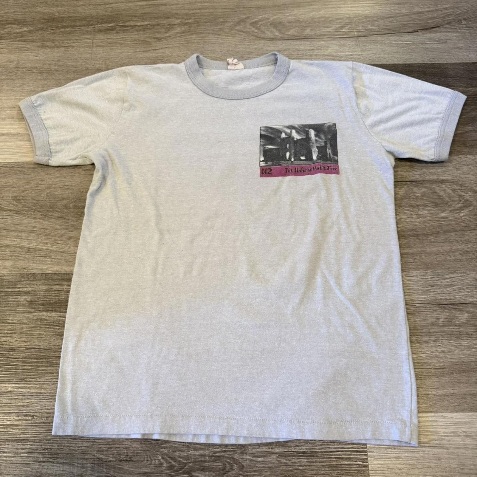 Other vintage U2 the u forgettable fire t shirt 1984 S/M Size US M / EU 48-50 / 2 - 2 Thumbnail