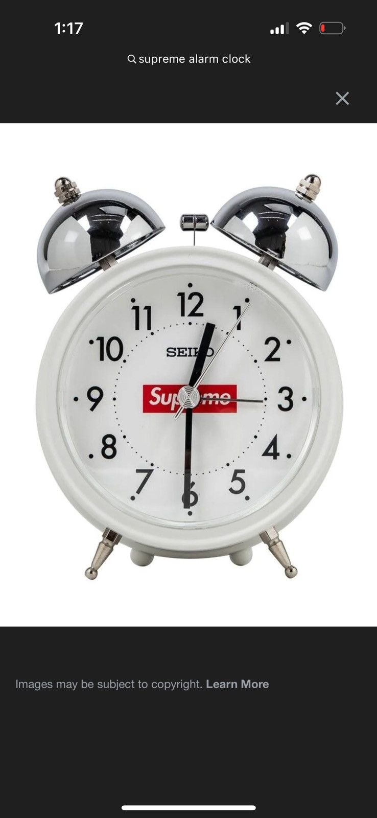 Supreme Supreme Seiko alarm clock | Grailed