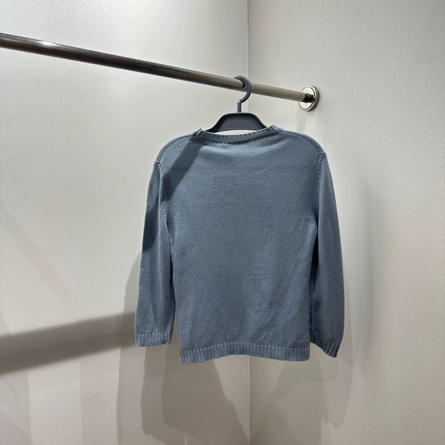 Dior Dior mar459 Mist Blue Pattern Cashmere Sweater S Size S / US 4 / IT 40 - 2 Thumbnail