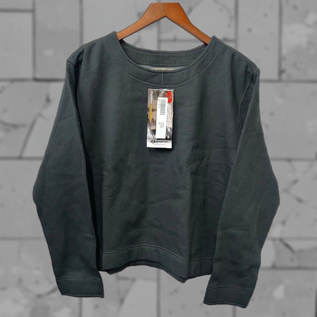 Vintage VINTAGE Sportif Sweatshirt Pullover Womens Size XL Gray Activewear Size XL / US 12-14 / IT 48-50 - 1 Thumbnail