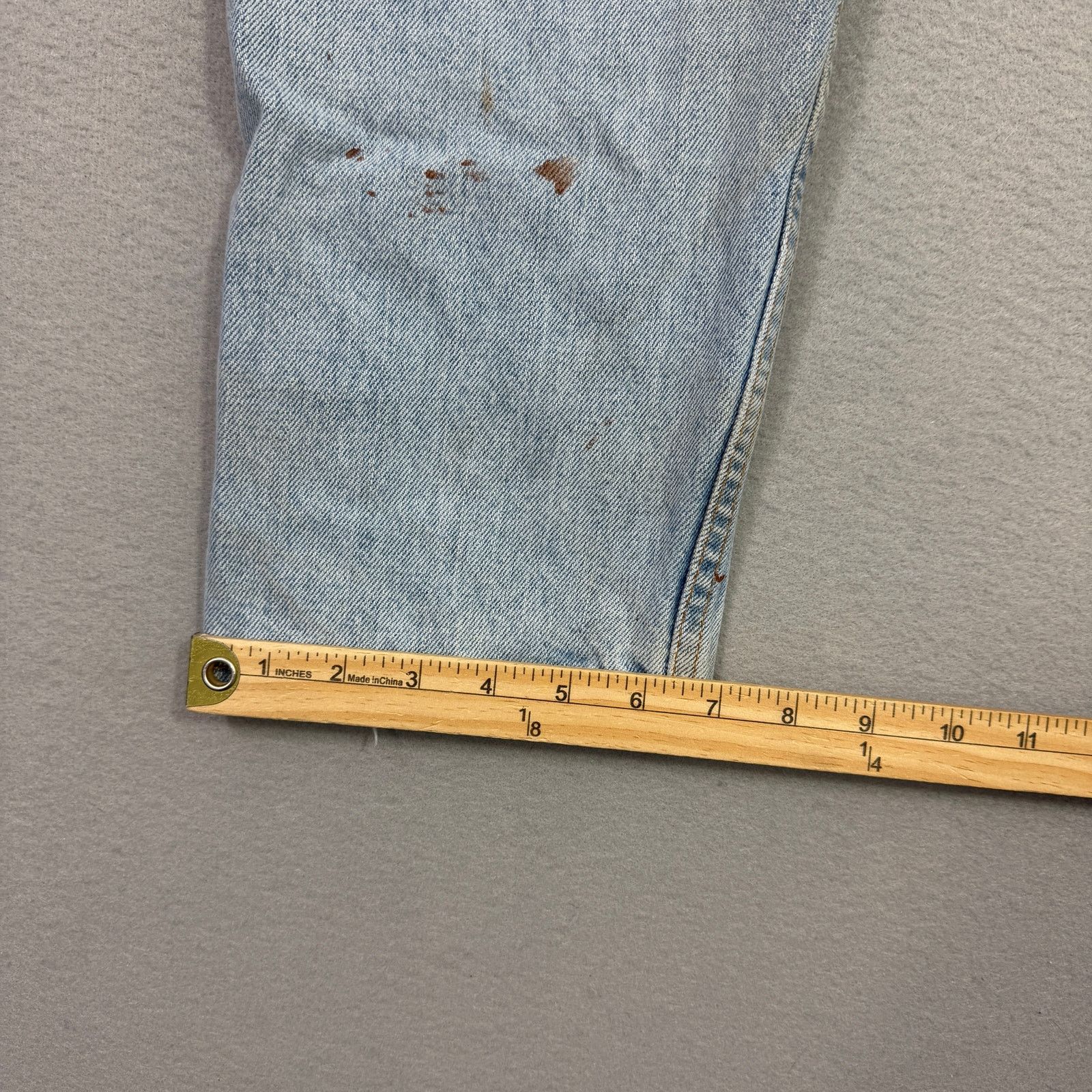 Levi's Vintage Levis 550 Jeans 34x32 Blue Paint Splatter Relaxed Size US 34 / EU 50 - 13 Thumbnail
