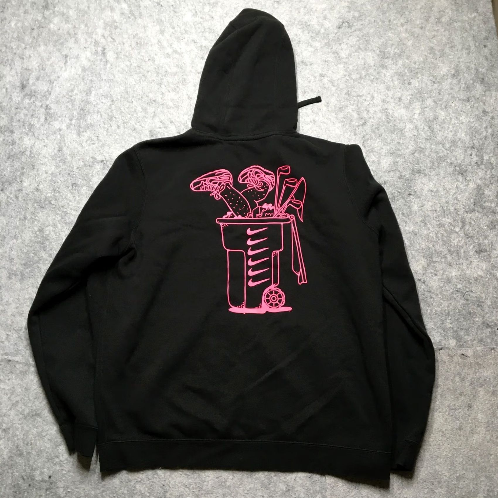 Nike Nike Hoodie Men L Black Take Out The Trash Graphic Club Fleece WM Open Waste Nike Swoosh Printed Back Graphic Pouch K Size US L / EU 52-54 / 3 - 2 Thumbnail