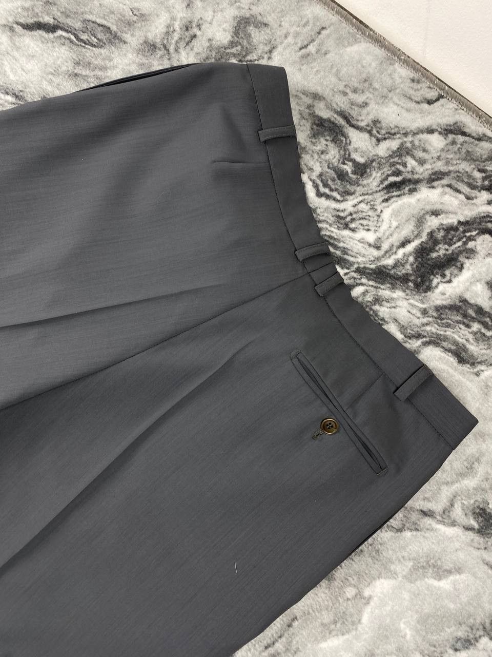 Balmain Balmain Wool Classic Suit Blazer And Pants Men Size 44L Gray Size 44L - 20 Thumbnail