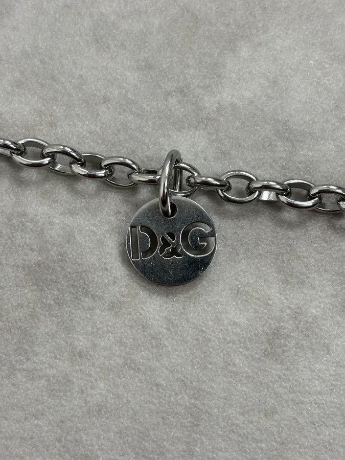 Dolce & Gabbana 2000s Dolce & Gabbana Logo Anchor Chain Link Bracelet Size ONE SIZE - 6 Thumbnail