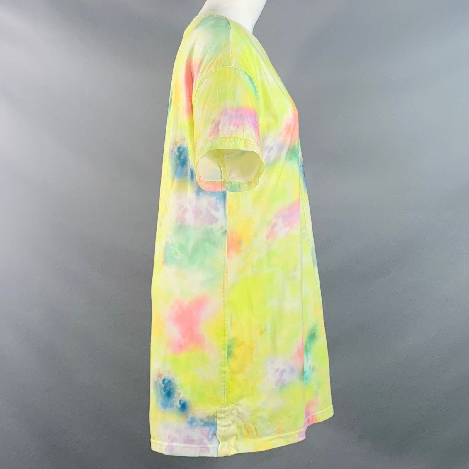 Alice + Olivia Multi Color Cotton Tie Dye Oversized Crew Neck T-Shirt Size M / US 6-8 / IT 42-44 - 2 Thumbnail