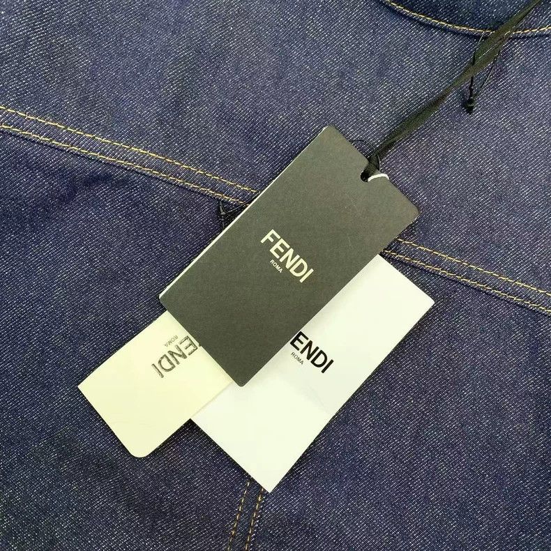 Fendi Fendi size 36 Long-sleeved horse buckle belt denim dress Size XS / US 0-2 / IT 36-38 - 6 Thumbnail