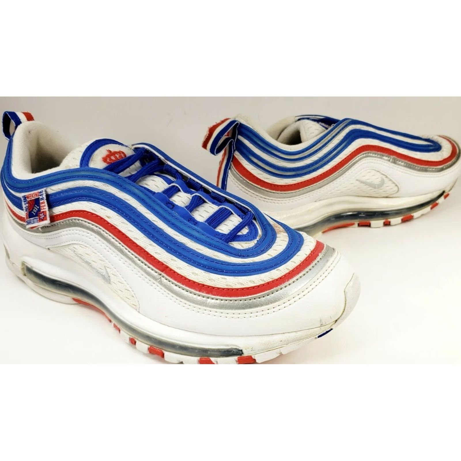 Nike Nike Air Max 97 All Star Jersey Men's Shoes 8M Red White Blue 921826-404 Size US XL / EU 56 / 4 - 2 Thumbnail