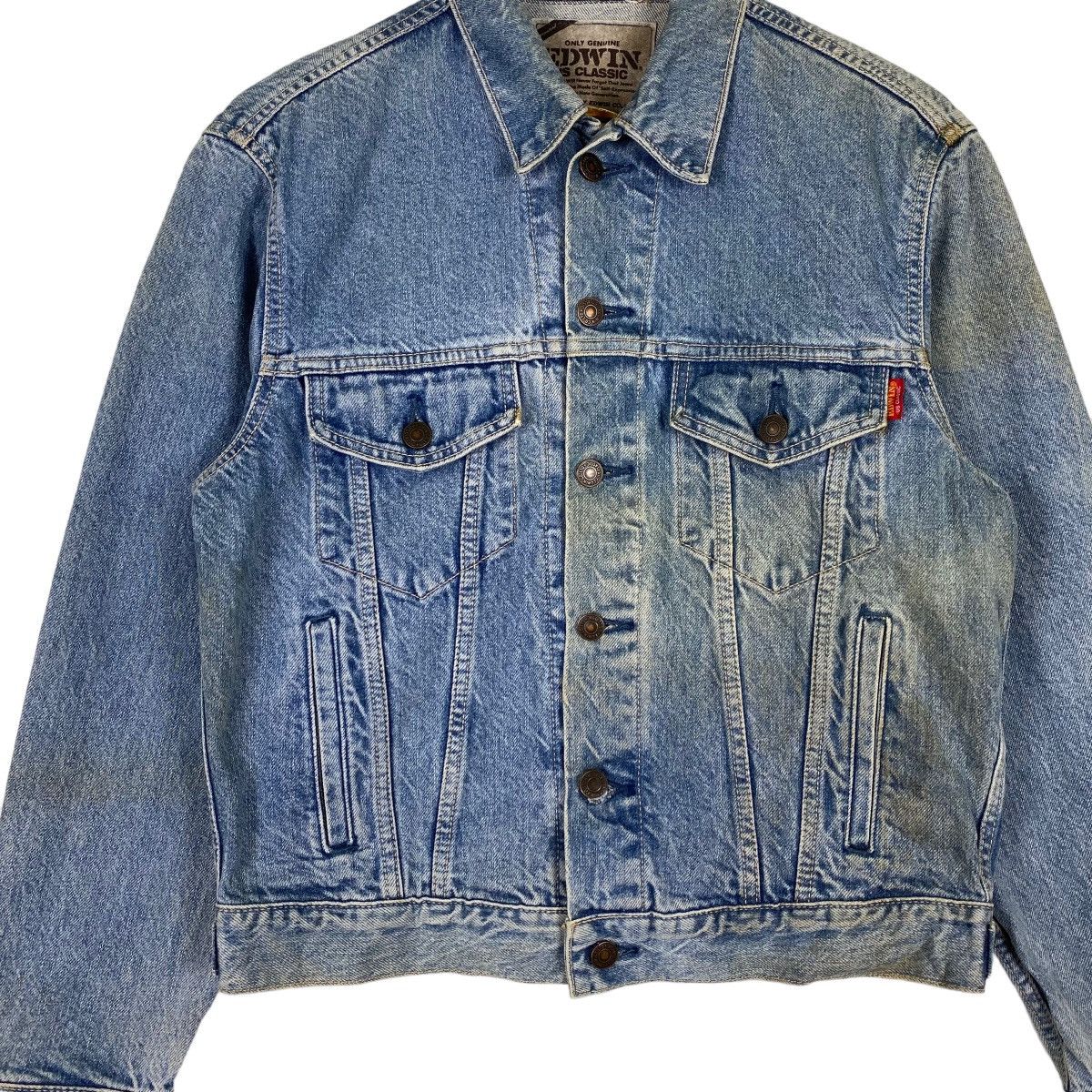 Edwin VINTAGE 90s EDWIN US CLASSIC DENIM JACKET Size US M / EU 48-50 / 2 - 3 Thumbnail