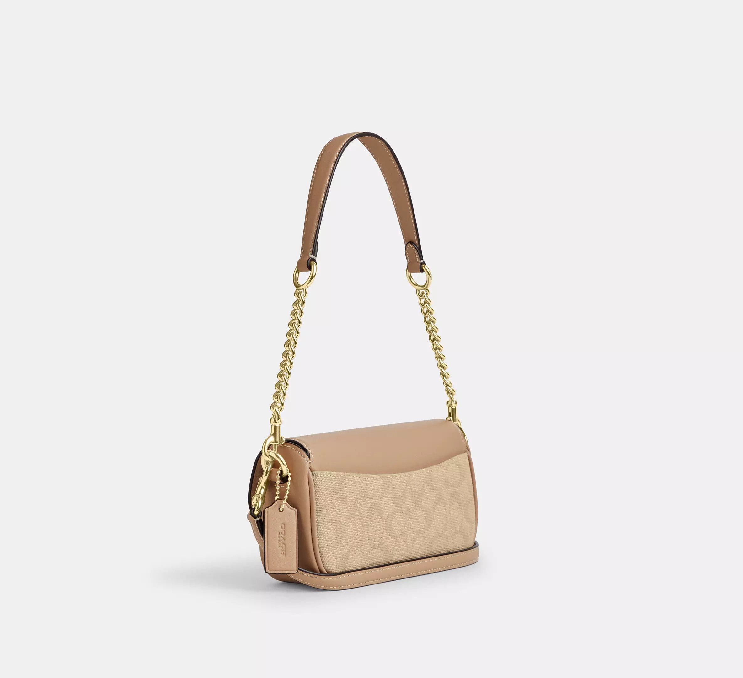 Coach Hailey Flap Bag With Signature Canvas CAN94 Size ONE SIZE - 8 Thumbnail
