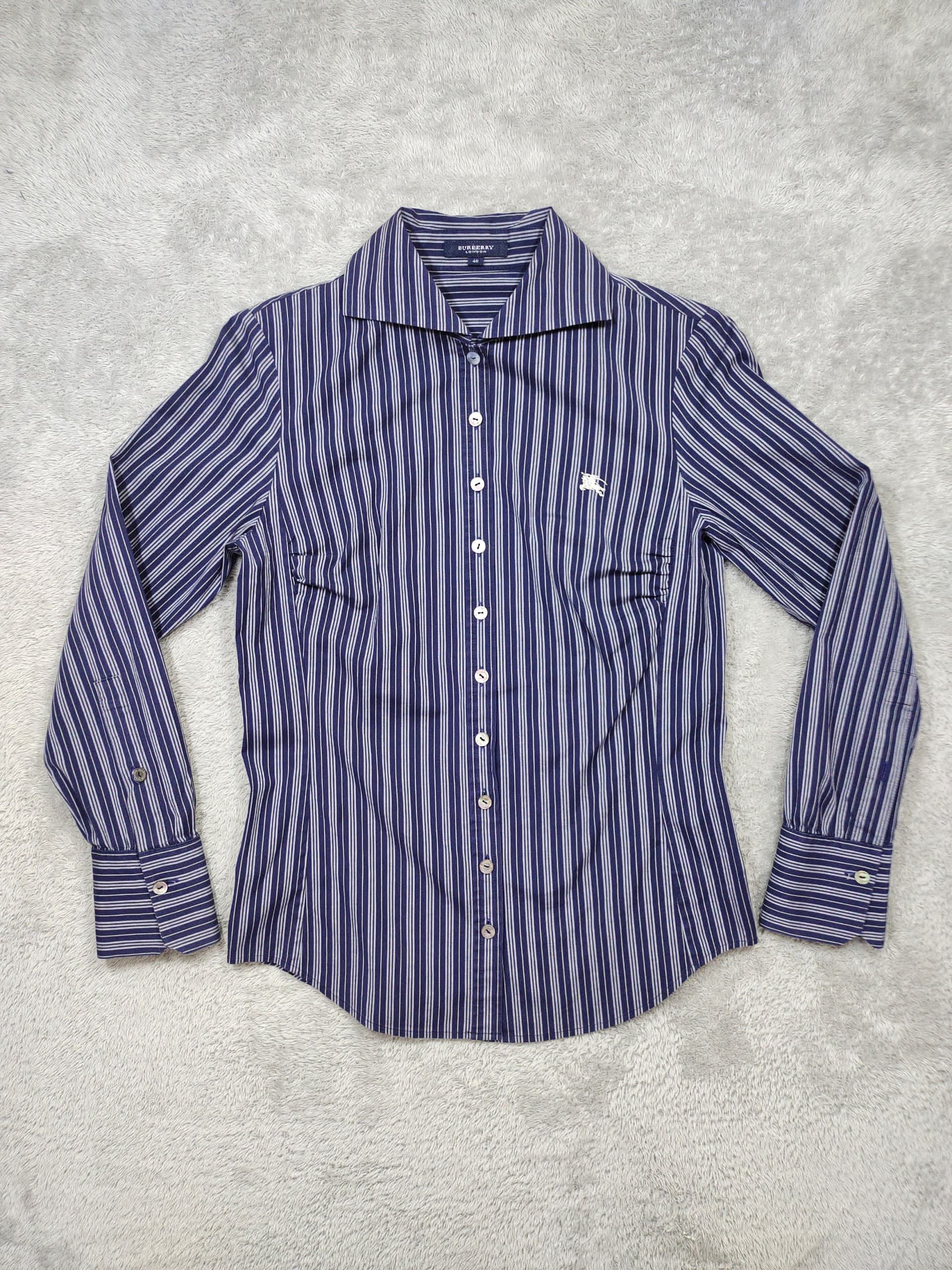 Burberry BURBERRY LONDON STRIPE LONG SLEEVE BUTTON UP SHIRT Size S / US 4 / IT 40 - 1 Thumbnail