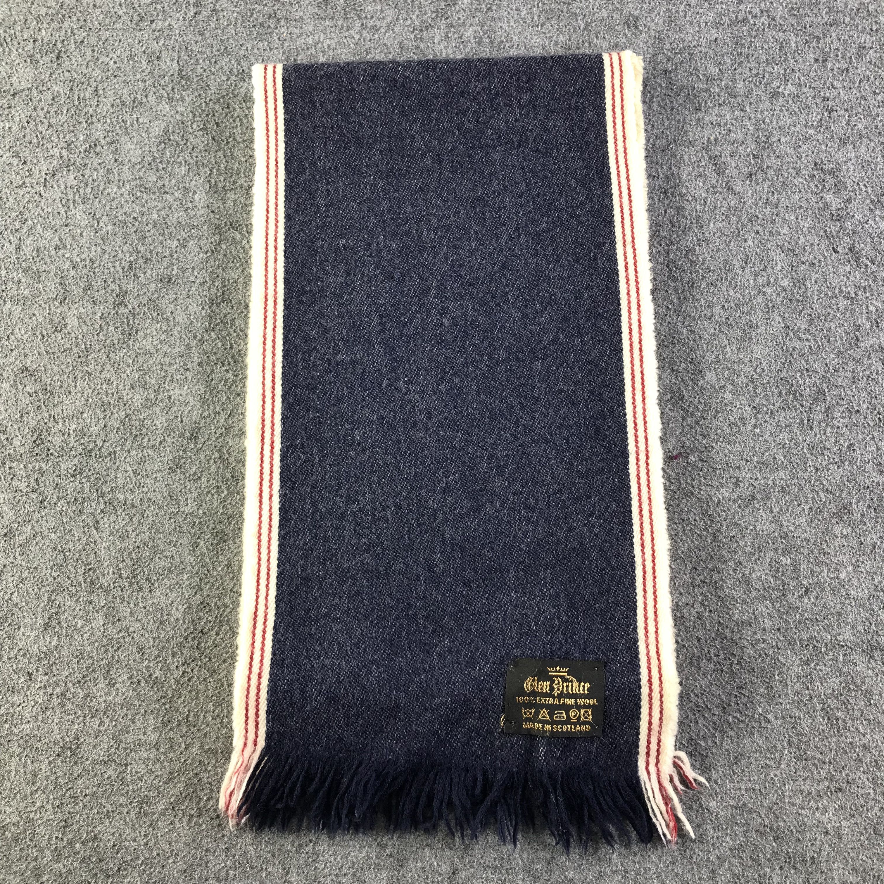 Vintage Glen Prince Selvedge Scarf / Muffler / Neckwear SS1557 Size ONE SIZE - 4 Thumbnail