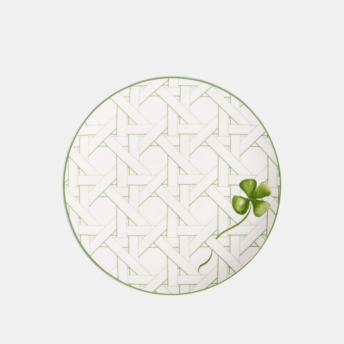 Dior o1bcso1str0225 Size:OS/ Clover Dessert Plate in Green Size ONE SIZE - 1 Thumbnail