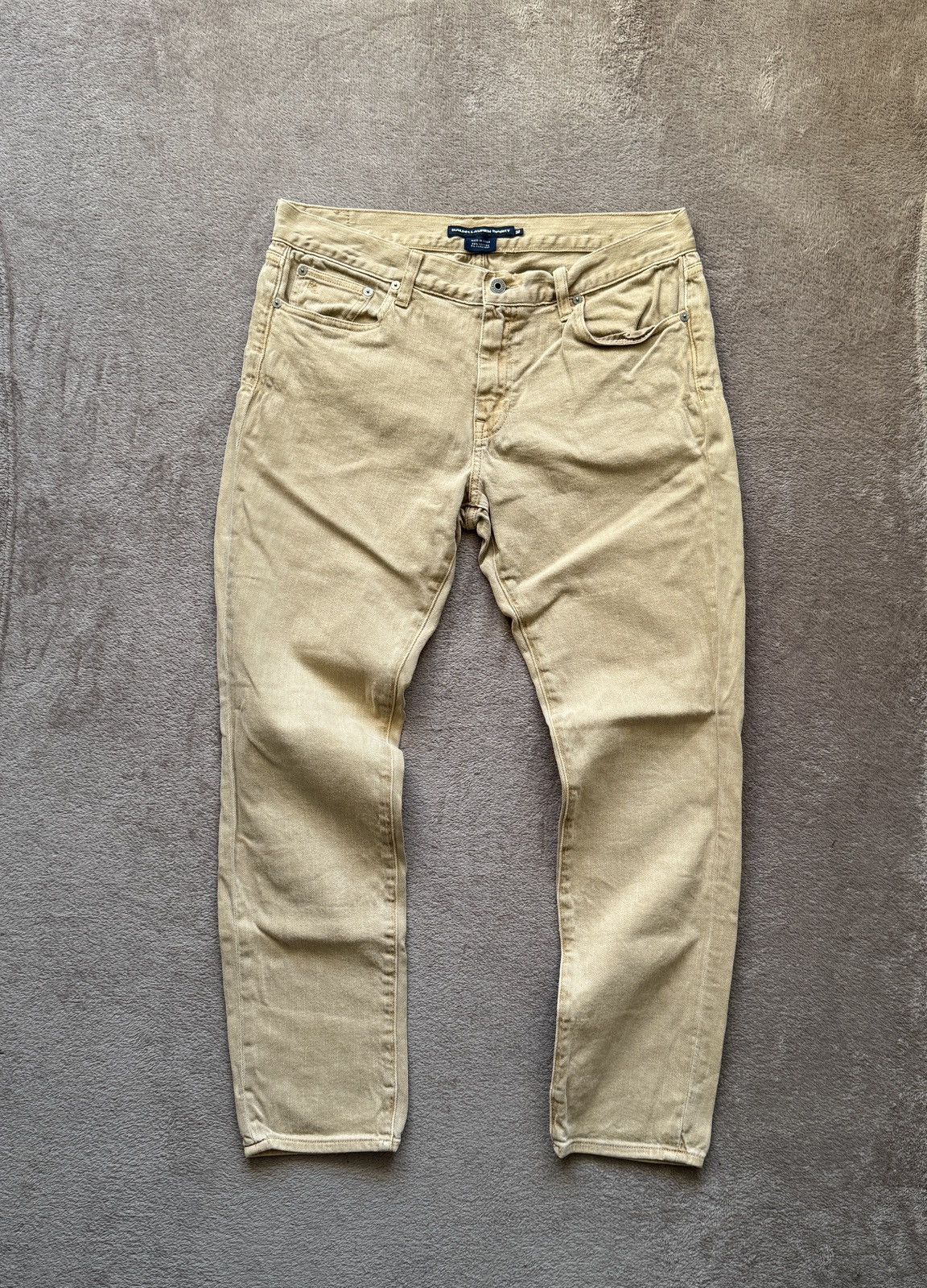 Polo Ralph Lauren Vintage Faded Mudwash Sick Slim Fit Jeans grunge punk armani Size US 32 / EU 48 - 2 Thumbnail