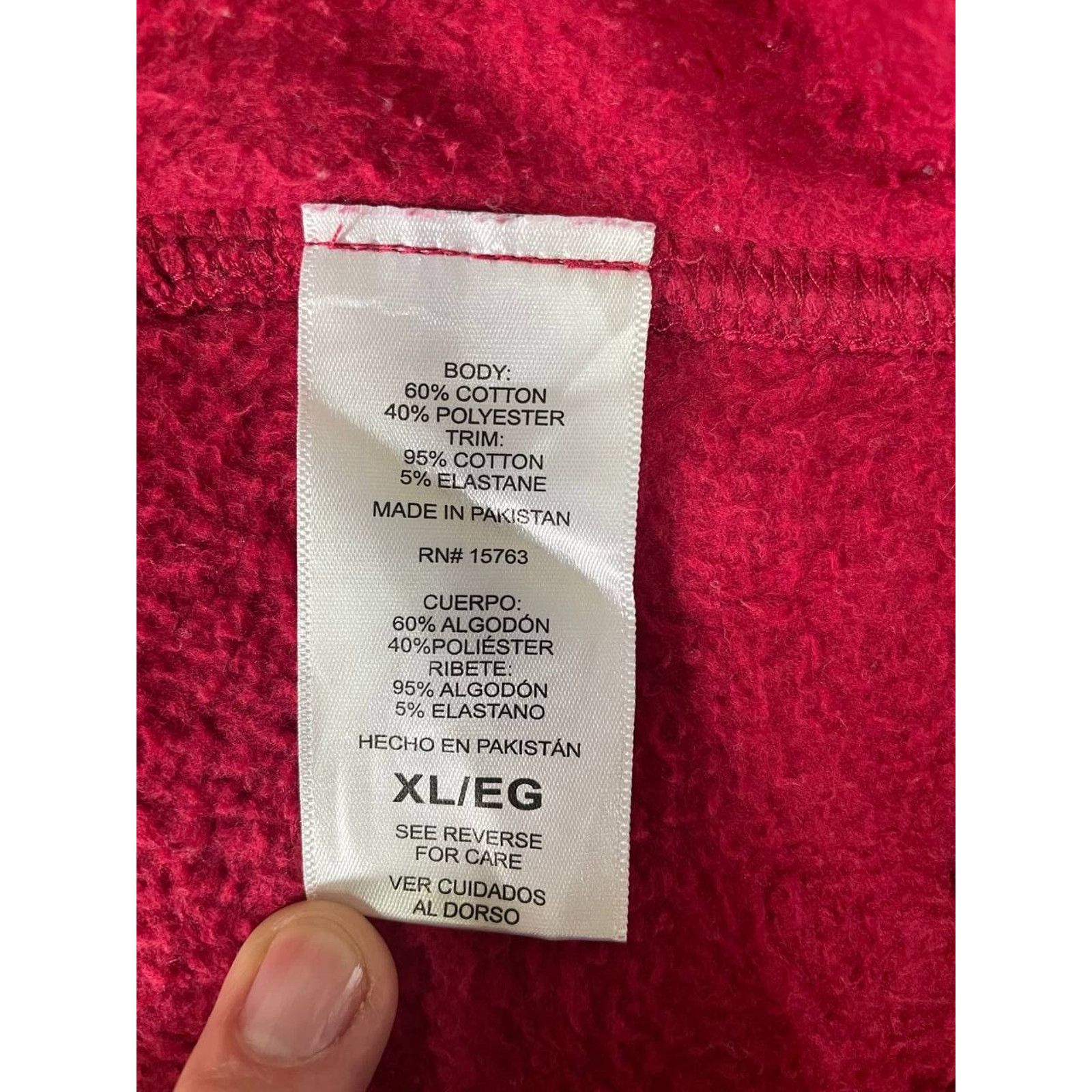 Champion × Vintage Vintage Champion Red Hoodie XL Logo Pullover Sweatshirt Size US XL / EU 56 / 4 - 8 Thumbnail