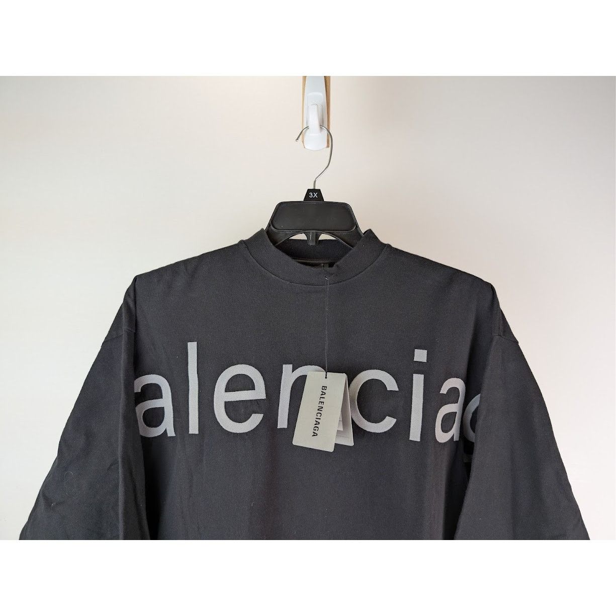 Balenciaga o1rshd1 Balenciaga Com Vintage Jersey T-Shirt Silver/Metalic Size US S / EU 44-46 / 1 - 3 Thumbnail