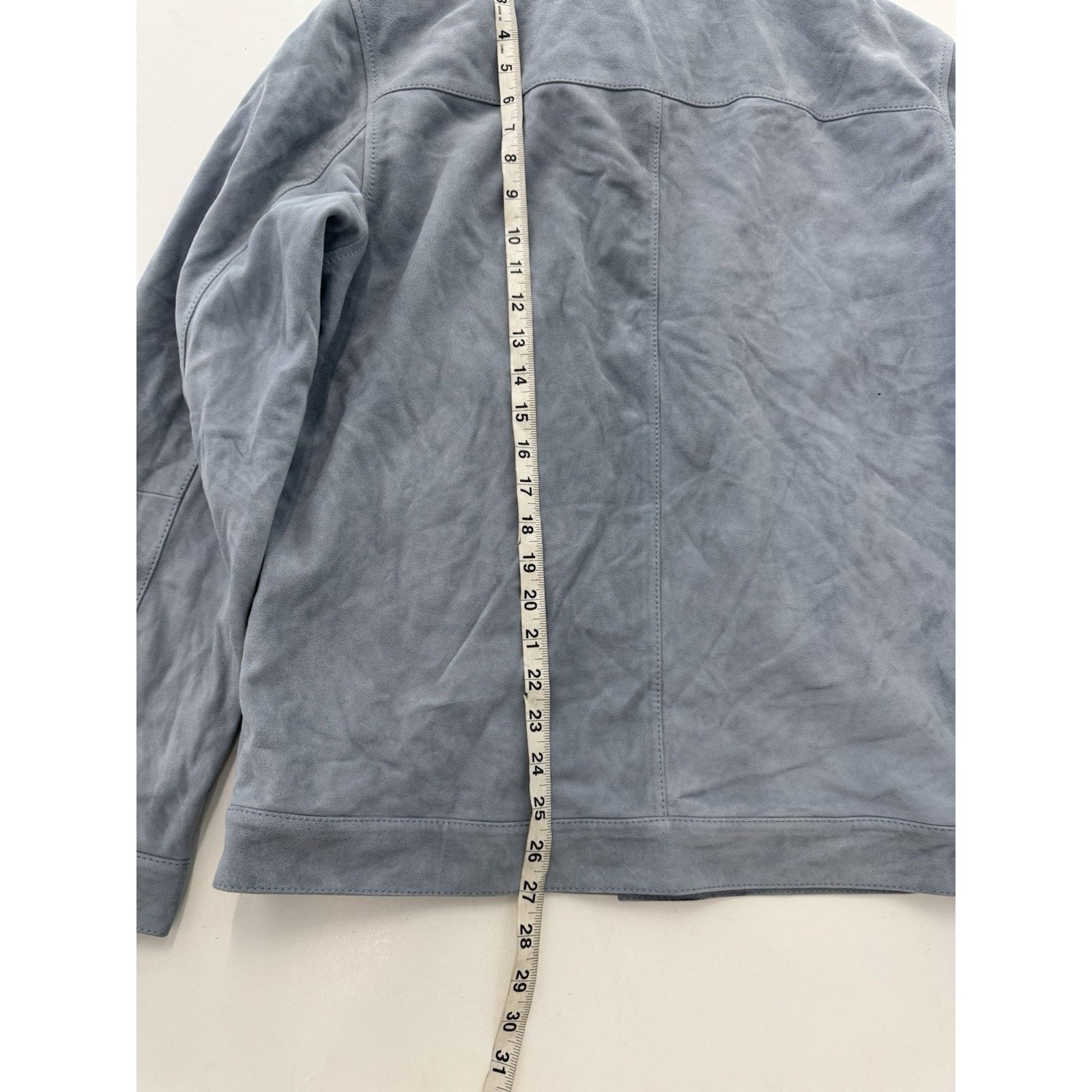 David Donahue DAVID DONAHUE Suede Jacket Unreleased Medium Cloud Blue Size US M / EU 48-50 / 2 - 5 Thumbnail