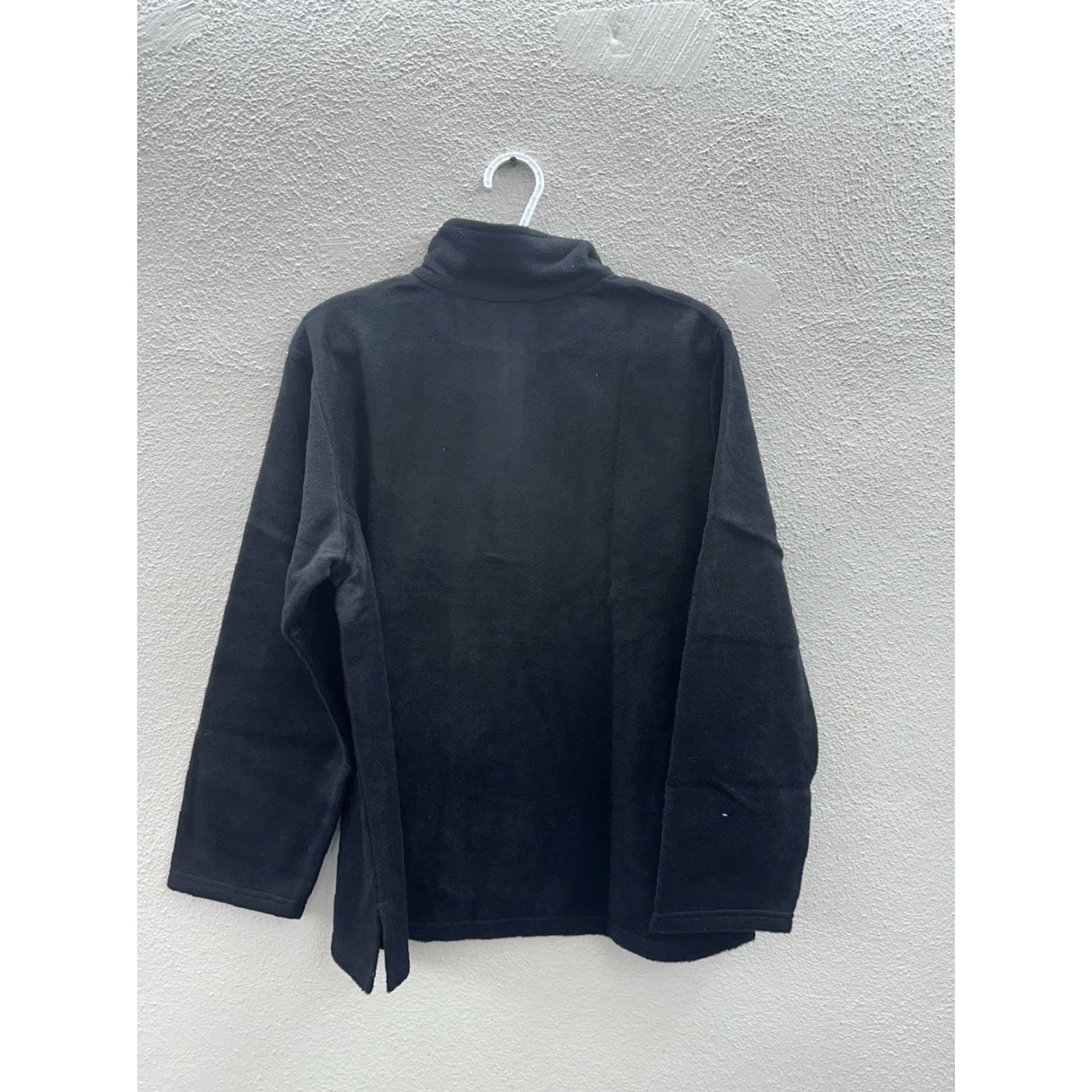 Vintage Anthony Richards Womens Pullover Long Sleeve Henley Fleece Black XL Petite Size T-Shirt Size XL / US 12-14 / IT 48-50 - 6 Thumbnail