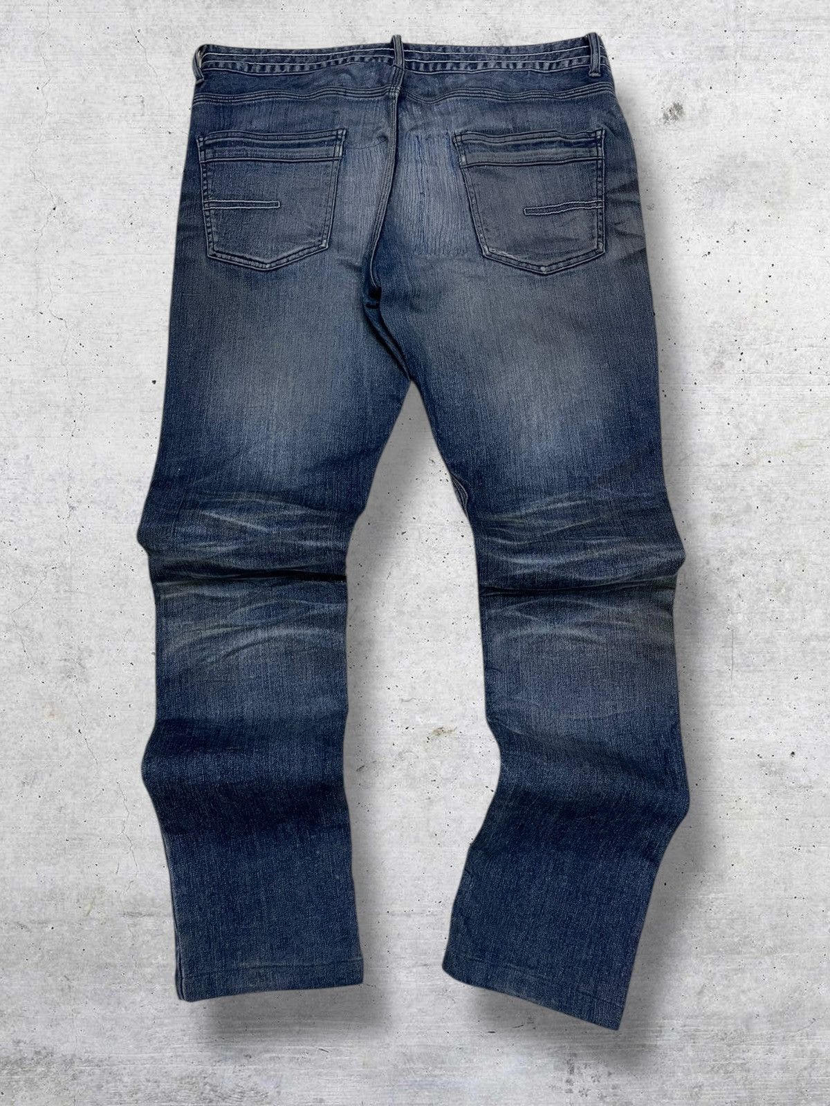 semanticdesign RARE VINTAGE HIGH STREET JAPAN CRAFTMANSHIP DISTRESSED DENIM Size US 33 - 9 Thumbnail