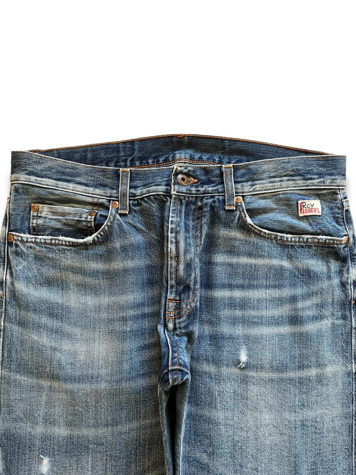 Roy Denim SALES 🔥 Vintage Roy Roger's Cult Selvedge Distressed Jeans Size US 35 - 7 Thumbnail