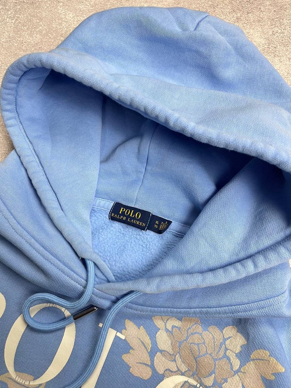 Polo Ralph Lauren × Vintage Vintage Polo Ralph Lauren Flower Boxy Hoodie Y2K XL Size US XL / EU 56 / 4 - 4 Thumbnail