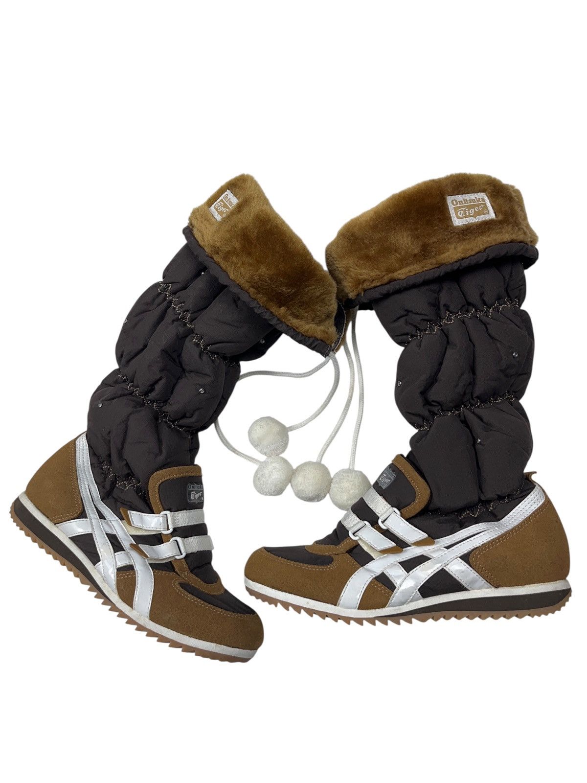 Onitsuka Tiger Vintage y2k Onitsuka Tiger Snow Faux Fur High Snow Boots Size US 6 / IT 36 - 3 Thumbnail
