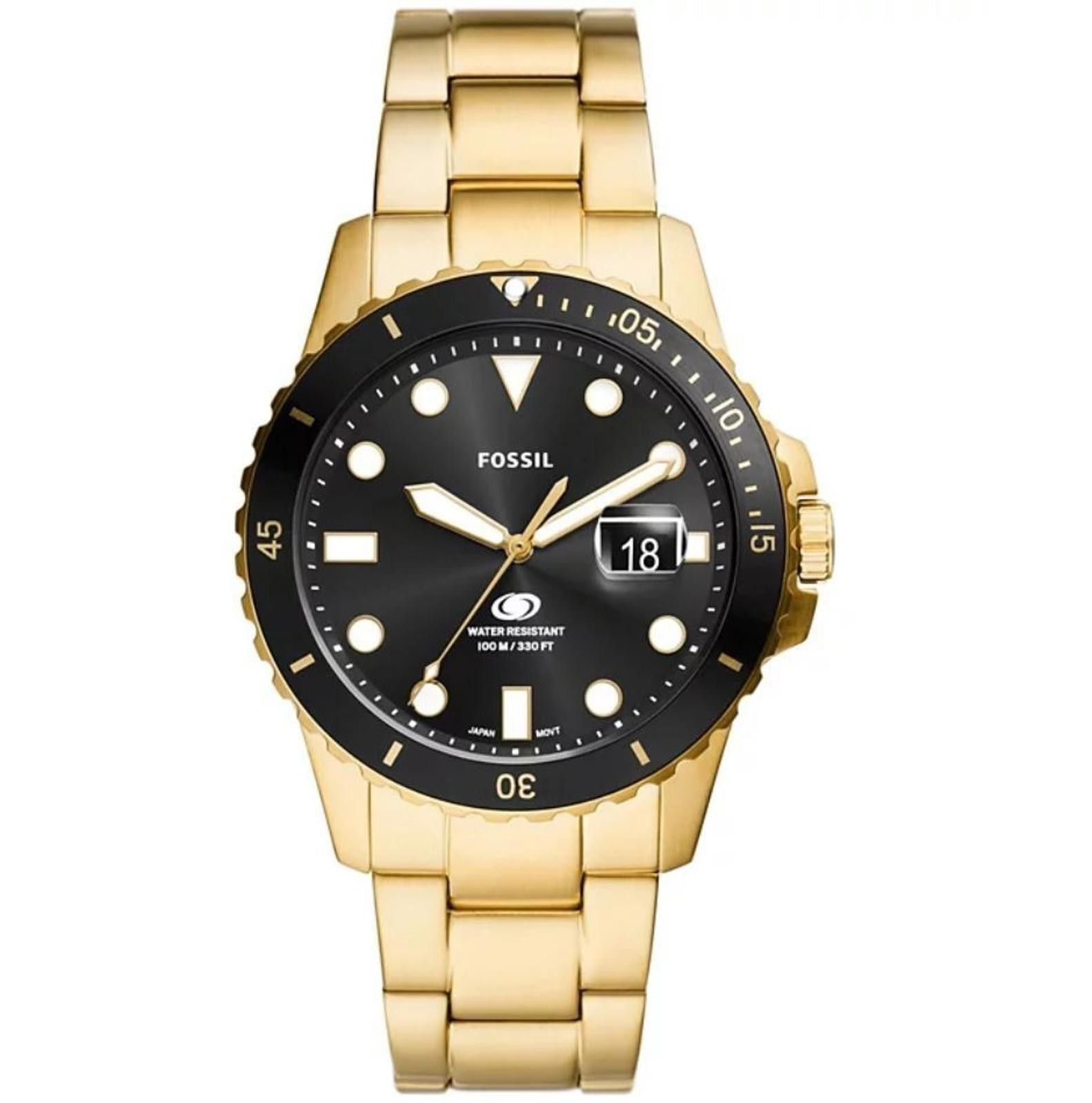 Fossil Fossil Men s Three-Hand Date Gold-Tone Stainless Steel Watch Size ONE SIZE - 1 Thumbnail
