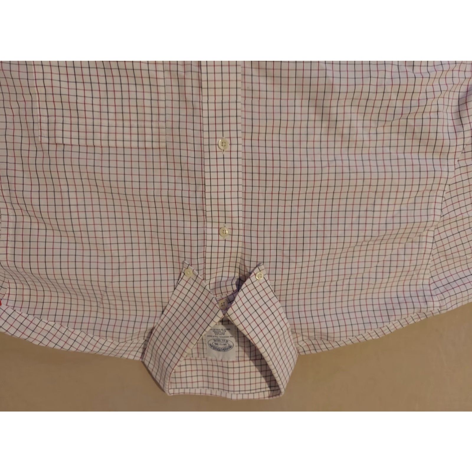 Brooks Brothers **Brooks Brothers Men's Dress Shirt Size 16.5 White Cotton Button** User: **Brooks Brothers Men's White Cotton Button Dress Shirt Size 16.5** Size 46R - 2 Thumbnail
