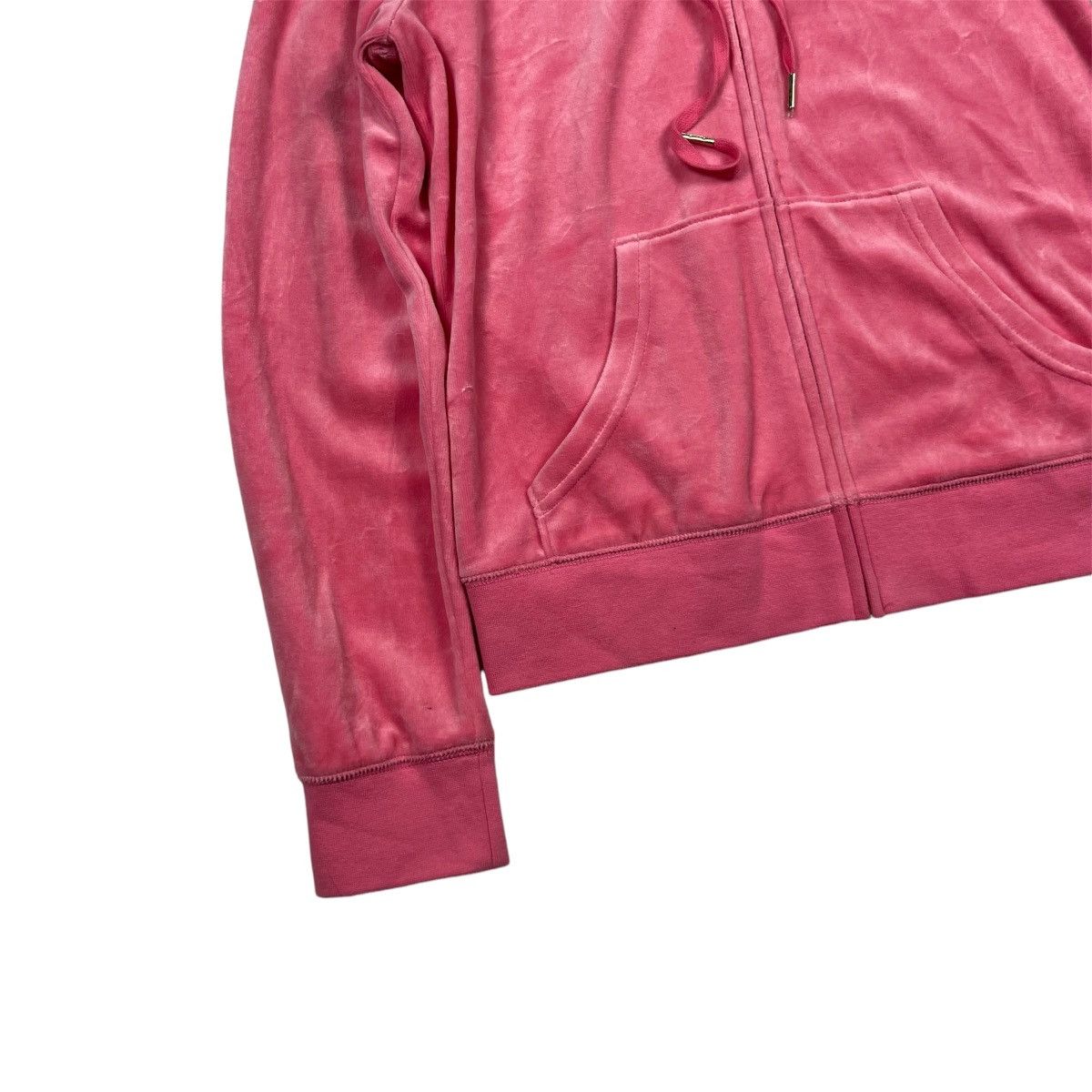 Juicy Couture Juicy Couture Black Label Zip Hoodie Velour Pink Size L / US 10 / IT 46 - 4 Thumbnail