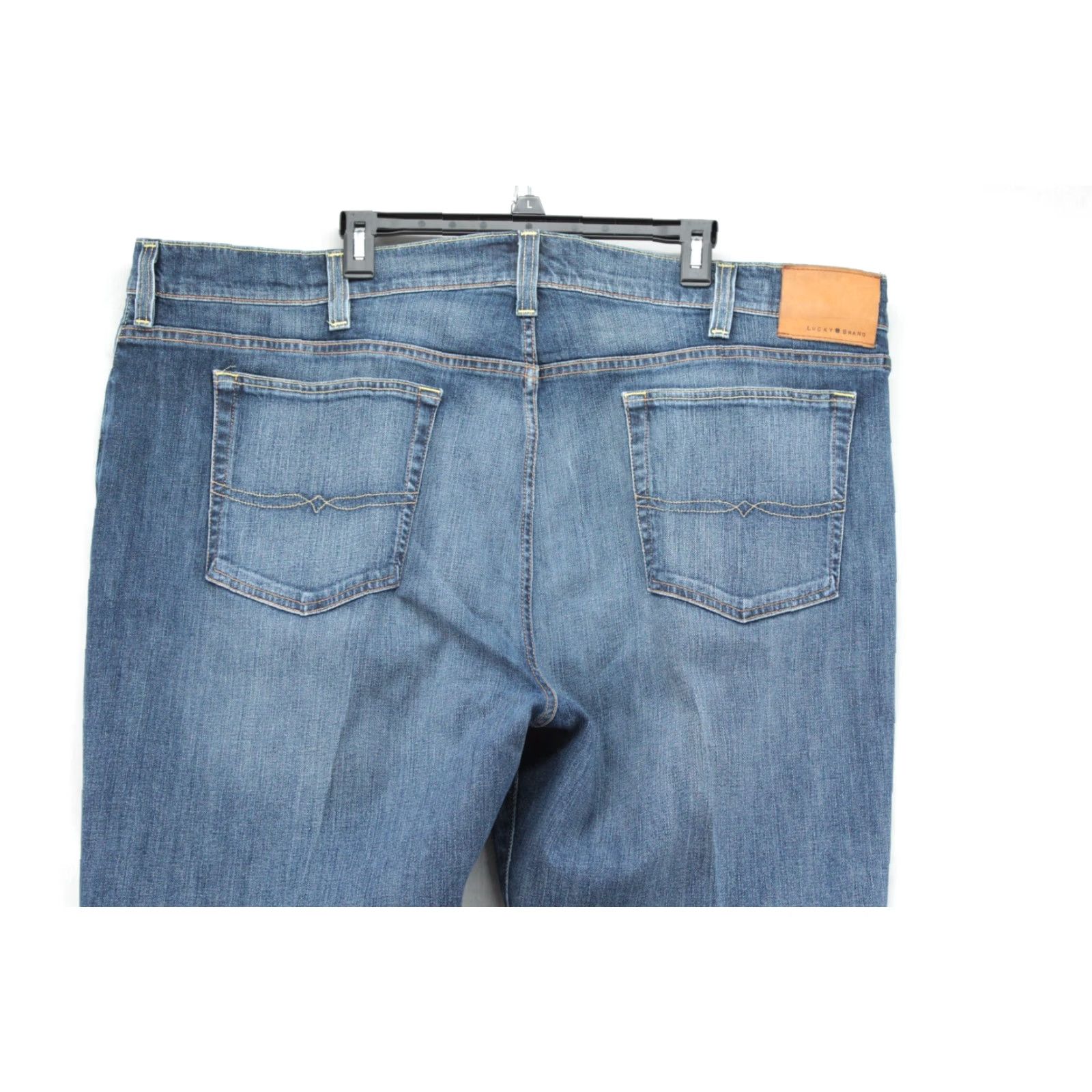 Lucky Brand Lucky Brand Denim Jeans Men 48x35 Dark Blue 181 Relaxed Straight Cotton Blend 5-Pocket Design City USA Dad Ranch Wear Modern Classic Size US 32 / EU 48 - 7 Thumbnail