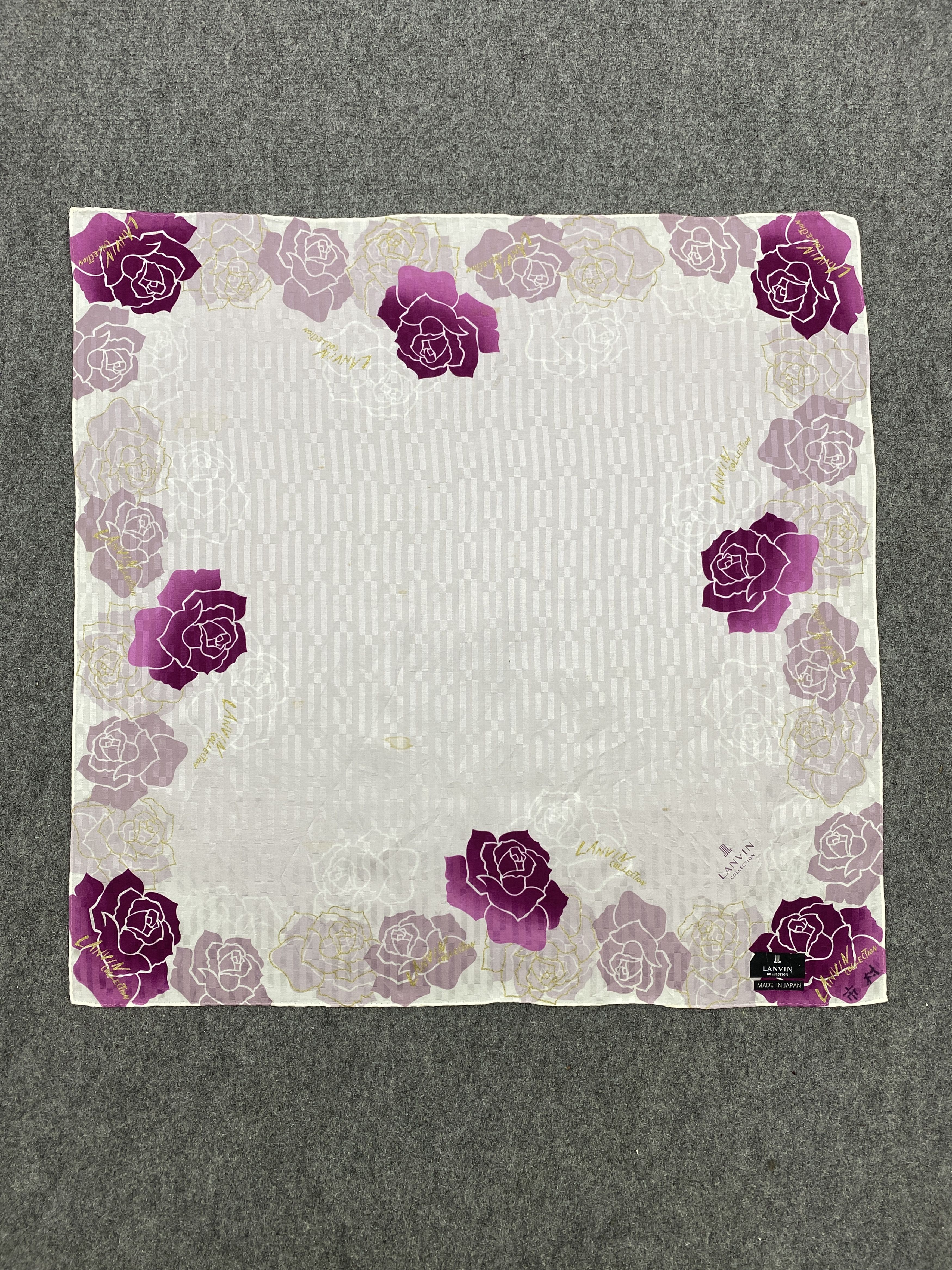 Lanvin Vintage Lanvin Japan Collection Rose Silk Scarf SN0117 Size ONE SIZE - 3 Thumbnail