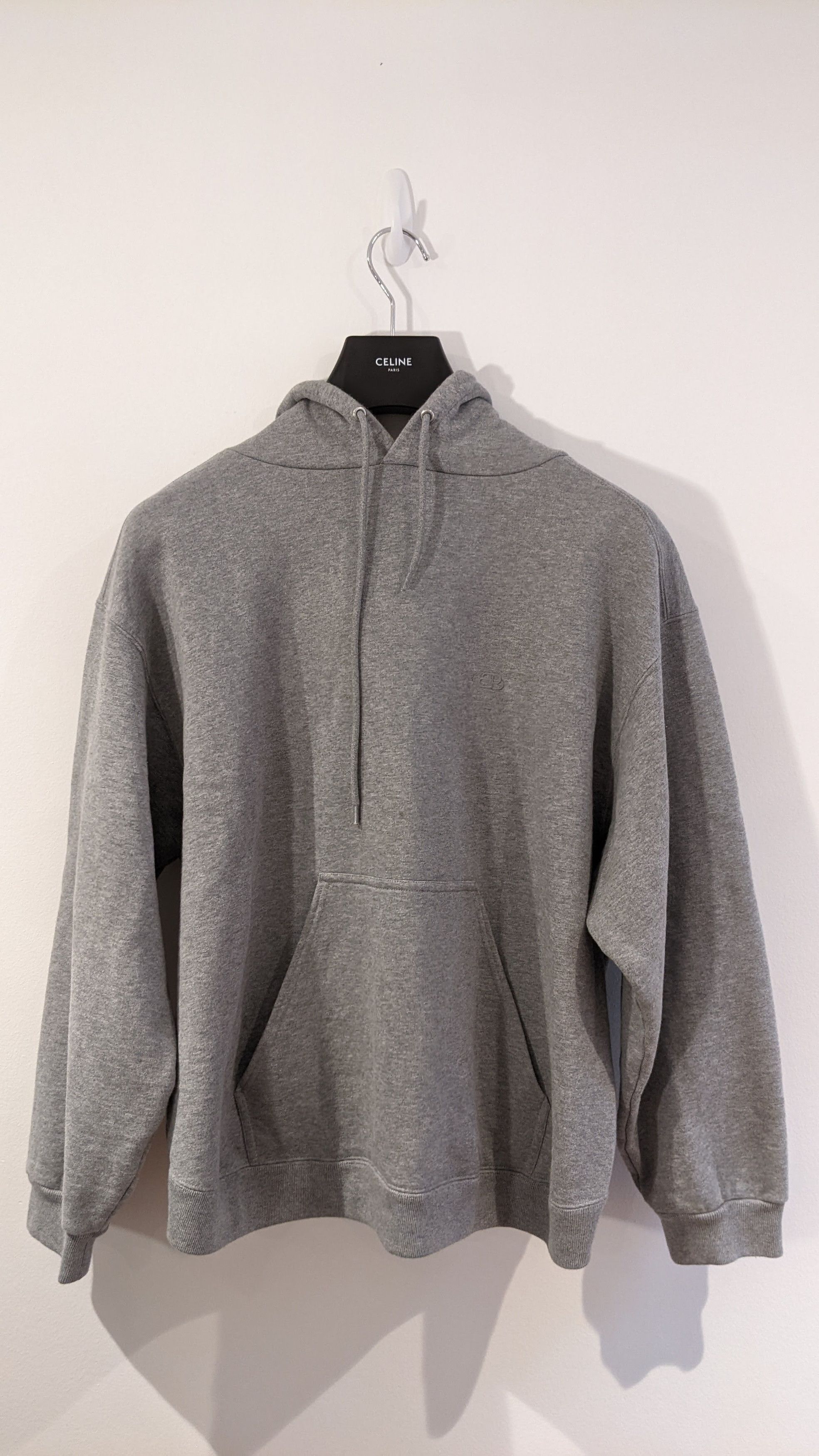Balenciaga Balenciaga Grey Cropped Hoodie Size US XL / EU 56 / 4 - 1 Thumbnail