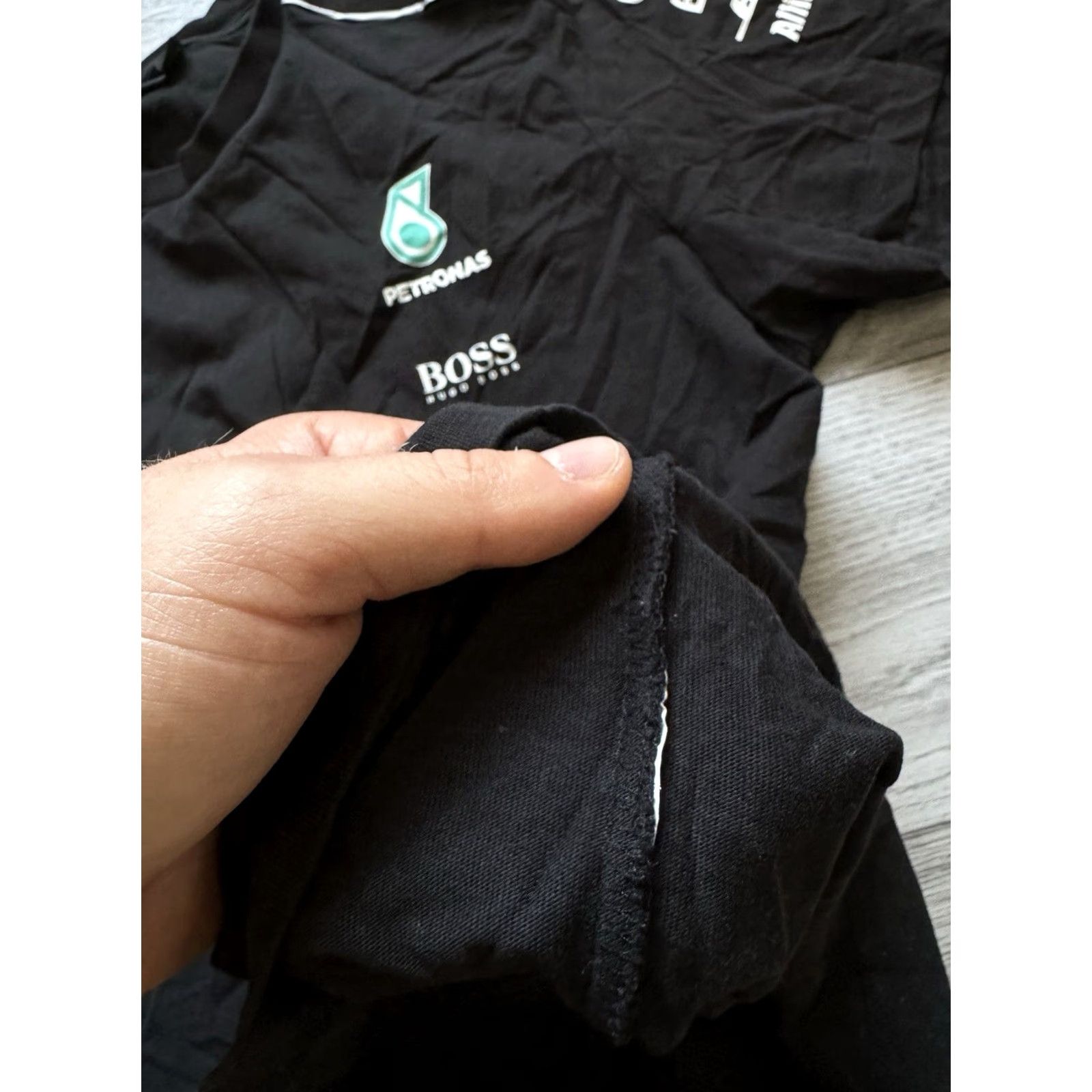 Mercedes-Benz Mercedes AMG F1 Petronas Team Black T Shirt Mens XL Size Regular Short Sleeve Men Xl Black AMG F1 Petronas Team T Shirt Mens XL Size US XL / EU 56 / 4 - 7 Thumbnail