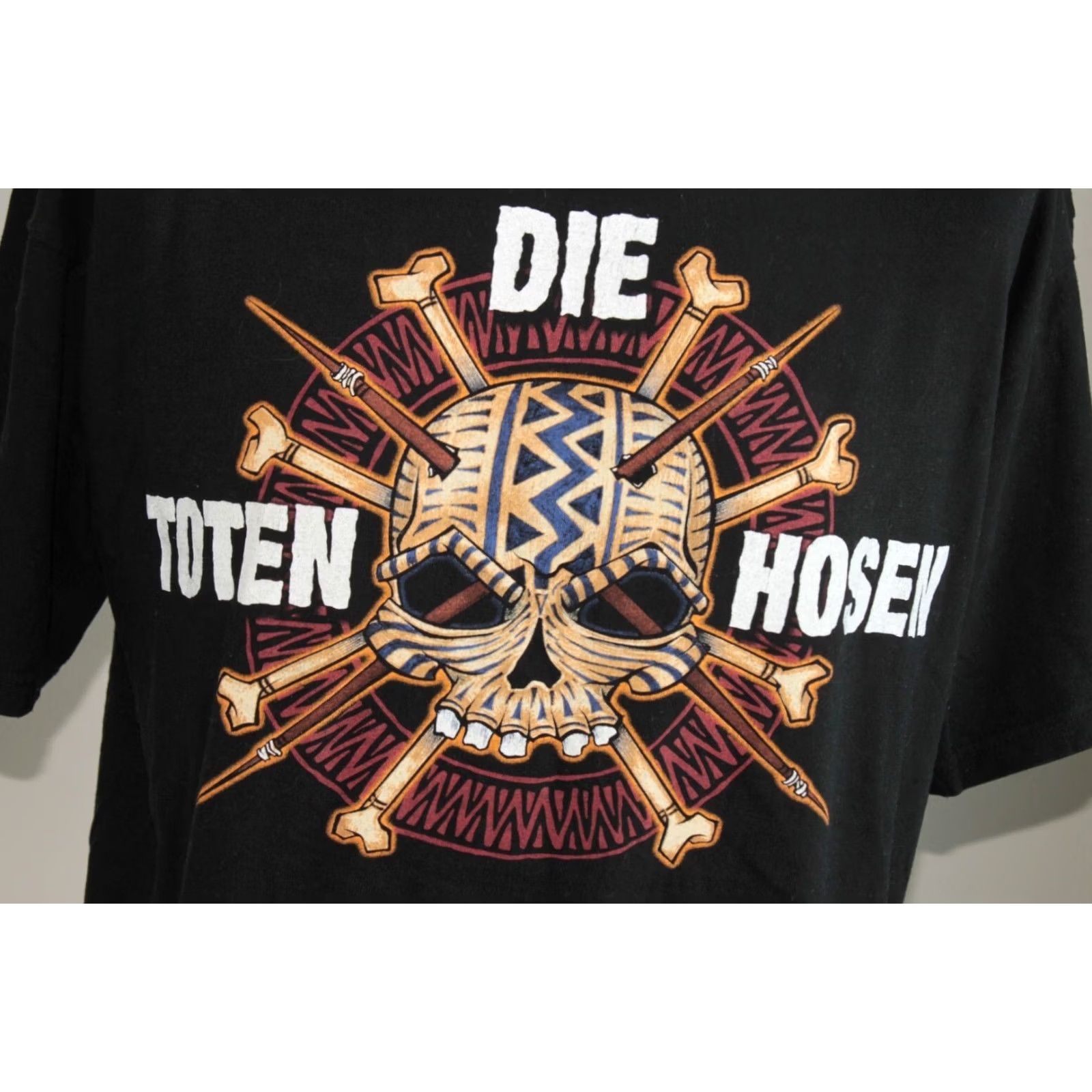 Vintage Vintage Die Toten Hosen mens shirt XL Black T-Shirt Punk Rock Cotton Shirt Mens XL Black Size US XL / EU 56 / 4 - 2 Thumbnail