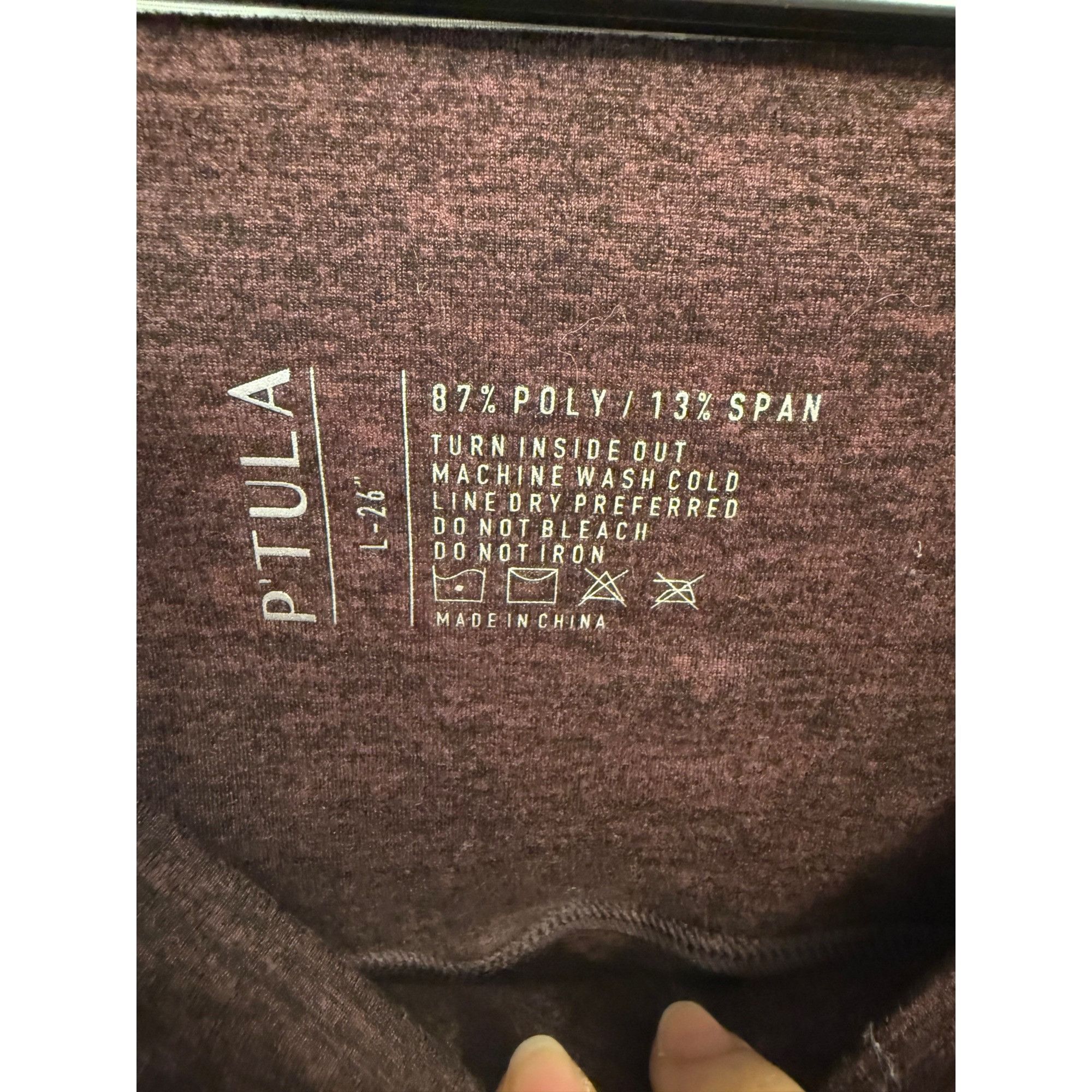 Other Ptula Maroon Sculpt Leggings L-26 Size 28" / US 6 / IT 42 - 3 Thumbnail