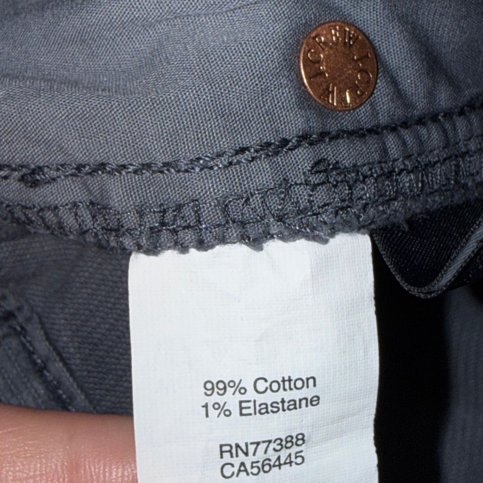 J.Crew J CREW GREY CORDUROY MID RISE STRAIGHT PANTS JEANS SZ 27 Size 27" / US 4 / IT 40 - 9 Thumbnail