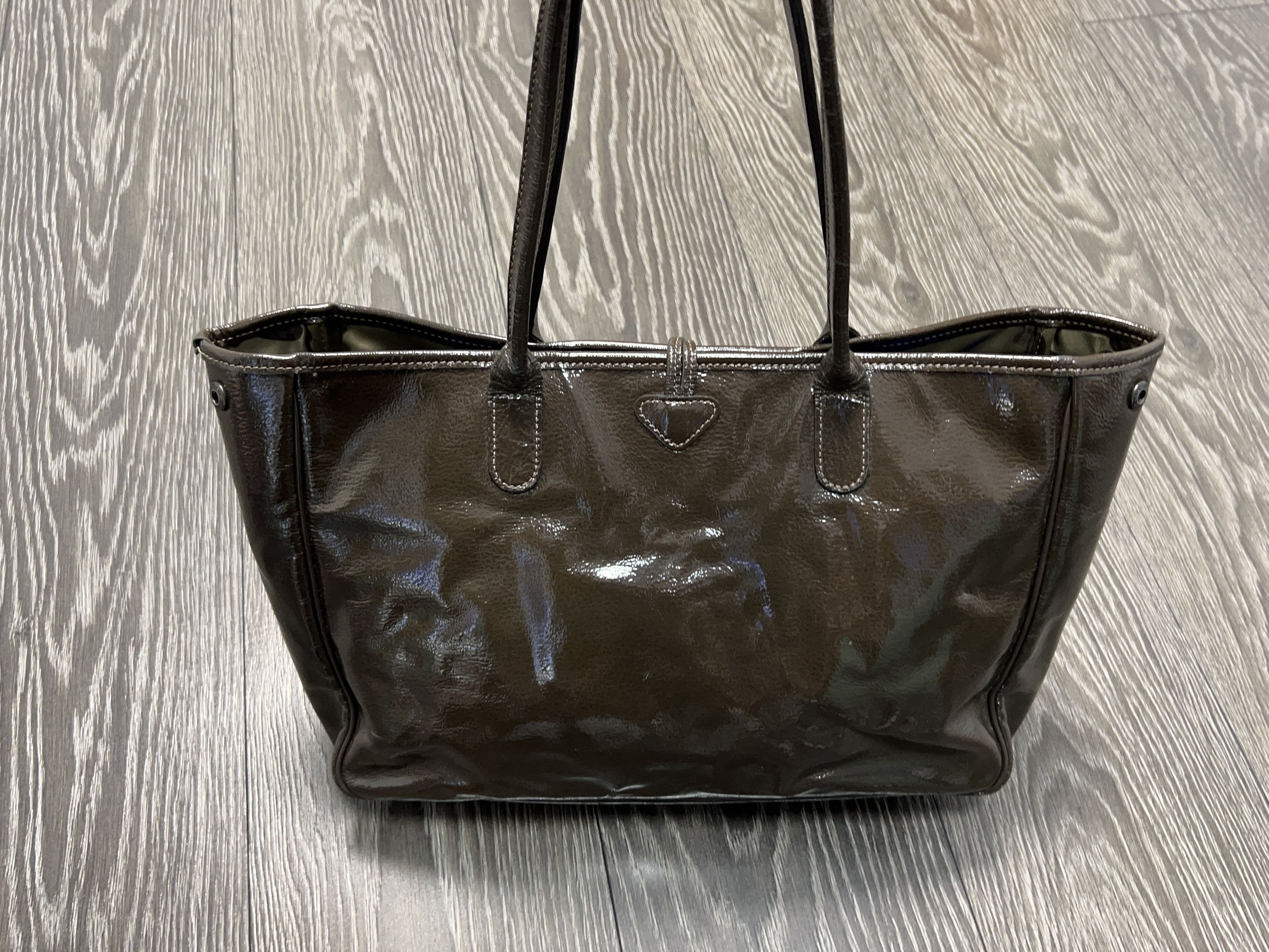 Longchamp Paris Roseau Patent Leather Tote Bag Handle Shoulder Bag Size ONE SIZE - 5 Thumbnail