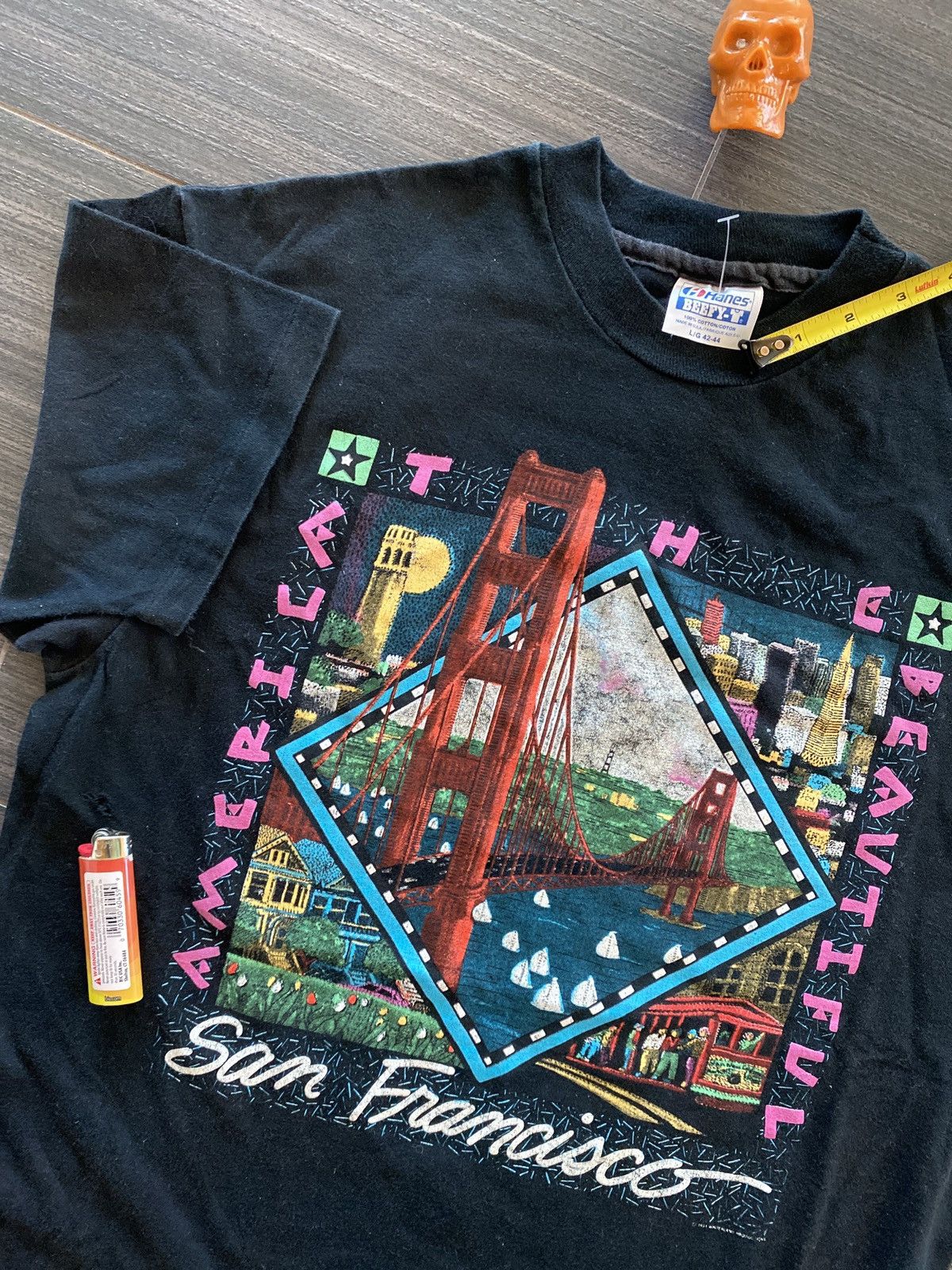 Hanes × Vintage 80s San Fransisco bay bridge art shirt sz L Size US L / EU 52-54 / 3 - 2 Thumbnail